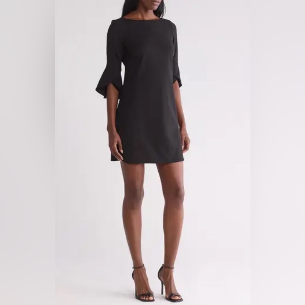 NWT Vince Camino Tulip Sleeve Black Dress 12